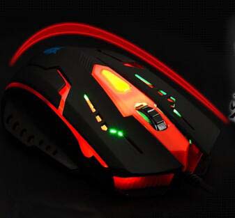 3KEYS 800-2400DPI Glowing USB wired gaming mouse 